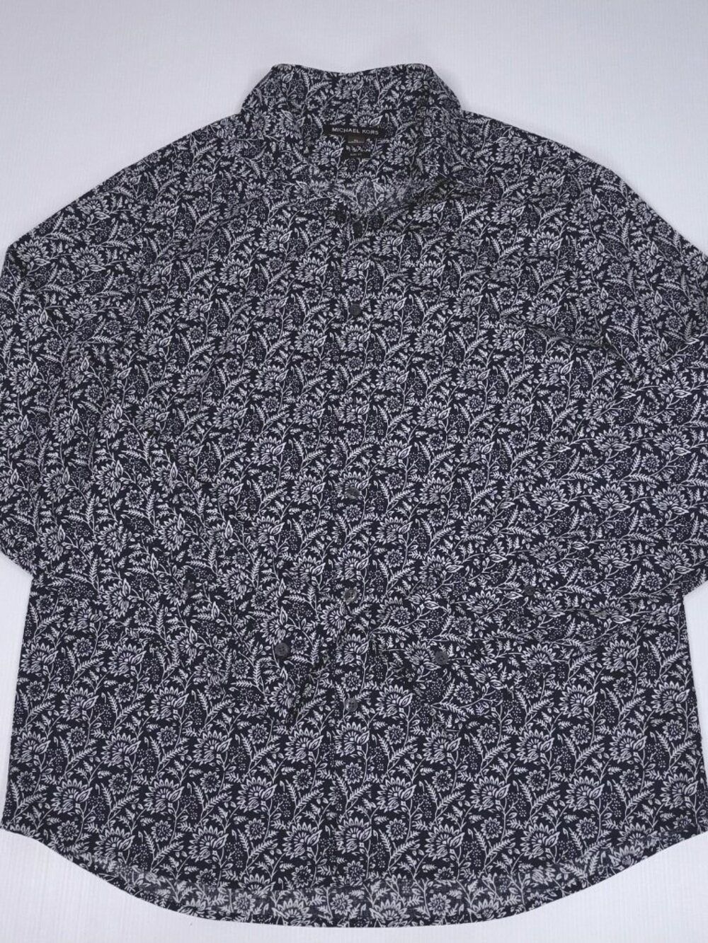 MICHAEL KORS men's floral long-sleeved shirt XL